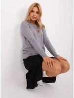 Sweter AT SW model 18900737 szary - FPrice Sweter AT SW model 18900737 szary - FPrice