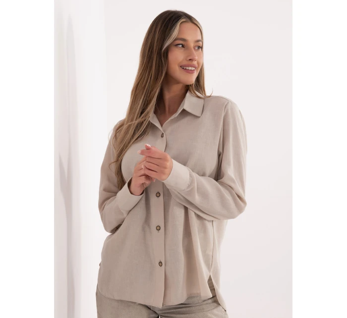 Košeľa LK KS 510109.70 béžová