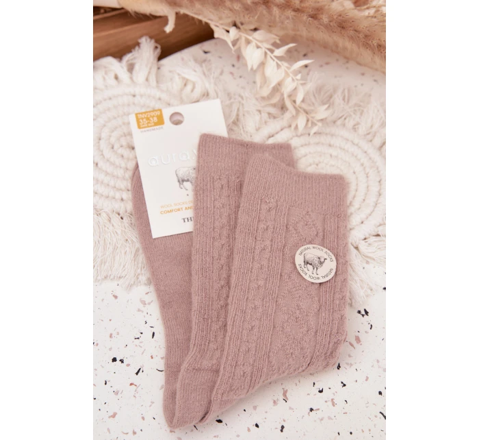 Dámske vlnené ponožky - béžové Dámske vlnené ponožky - béžové