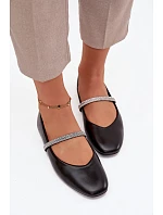 Dámske baleríny 2732 Ilirene black - Sweet Shoes