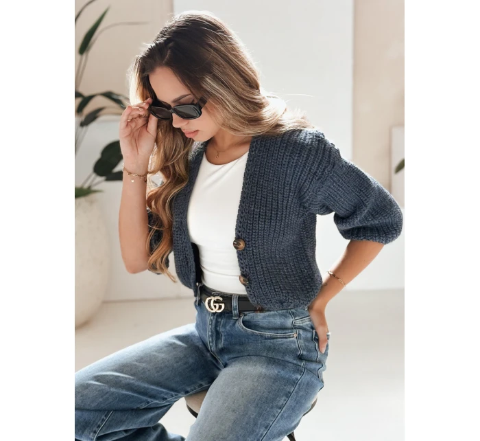 Dámsky sveter NUTI modrý FashionStreet MY1675