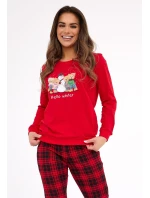 model 21413624 Zimní dlouhé/r Vánoce S2XL dámské pyžamo - Cornette