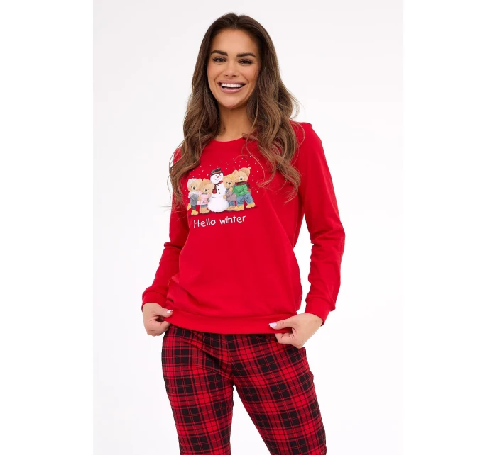 model 21413624 Zimní dlouhé/r Vánoce S2XL dámské pyžamo - Cornette