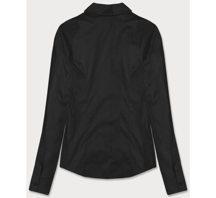 Klasická čierna dámska košeľa (HH039-1)
