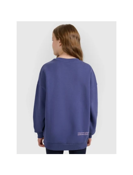 Dívčí mikina oversize bez kapuce model 21730470 - 4F