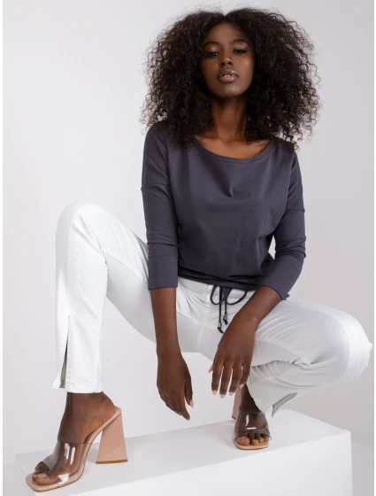 Bluzka RV BZ model 21717593 grafitowy - FPrice Bluzka RV BZ model 21717593 grafitowy - FPrice