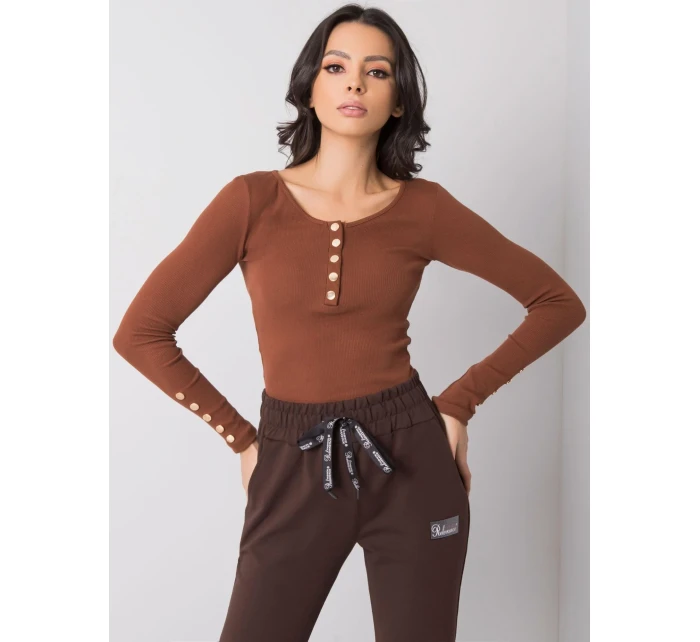 Blúzka RV BZ 6065.80P tmavohnedá