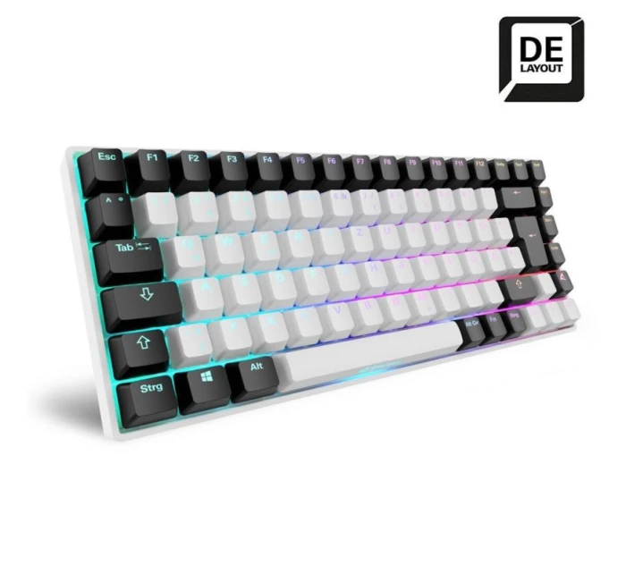 Sharkoon SKILLER SGK50 S3 USB QWERTZ herná klávesnica nemecká biela Sharkoon SKILLER SGK50 S3 USB QWERTZ herná klávesnica nemecká biela