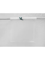 SKLENÍK ZÁHRADNÝ TUNEL 200X300X200CM PE KONŠTRUKCIA BIELA OCEĽ