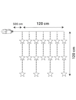 Svetelné závesy na vianočný stromček 120x120 CM 235LED MULTIKOLOR STARS