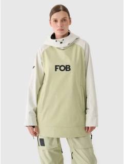 Dámska softshellová snowboardová mikina 5000 s membránou 4F 4FWAW24TSOFF289-44S