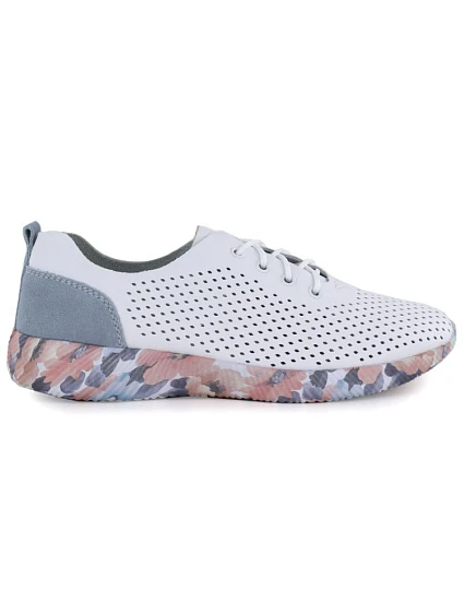 Dámské kožené polobotky bílé model 22060094 - Artiker Dámské kožené polobotky bílé model 22060094 - Artiker