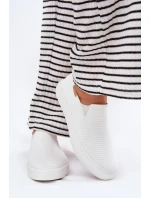 Dámské Tenisky SlipOn Big Star model 21693204 Bílé - Big Star Shoes Dámské Tenisky SlipOn Big Star model 21693204 Bílé - Big Star Shoes