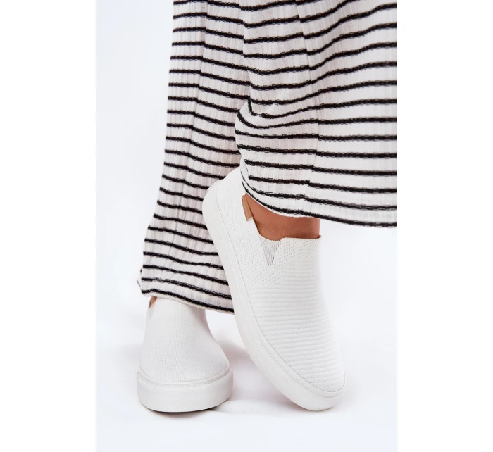 Dámské Tenisky SlipOn Big Star model 21693204 Bílé - Big Star Shoes Dámské Tenisky SlipOn Big Star model 21693204 Bílé - Big Star Shoes