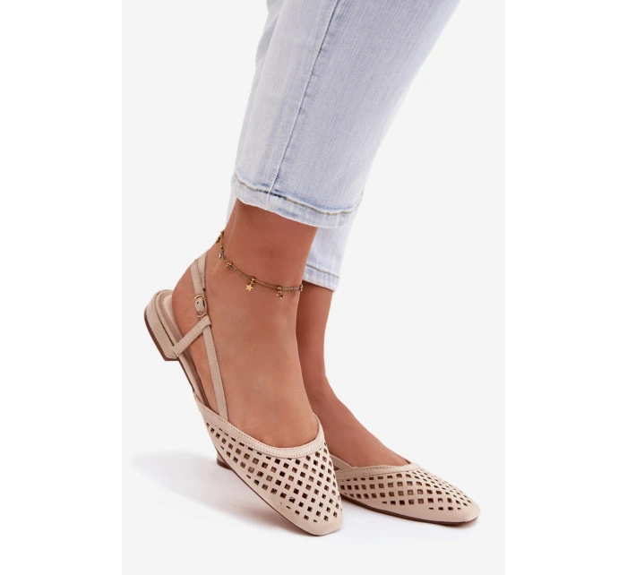baleríny béžové Eko semiš model 21937754 - Boto