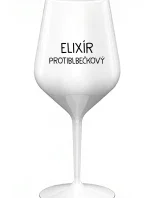 ELIXIR ANTI-BUBBLE - biely nerozbitný pohár na víno 470 ml