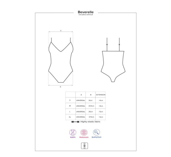 jednodílné plavky model 8457169 - Obsessive jednodílné plavky model 8457169 - Obsessive