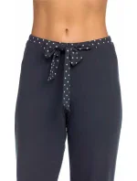 Dámske pyžamo 15068 - 572 tmavo modrá s bodkami - Vamp