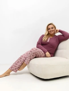 ~Plus Size Pyžamo model 221191 Forever Pink