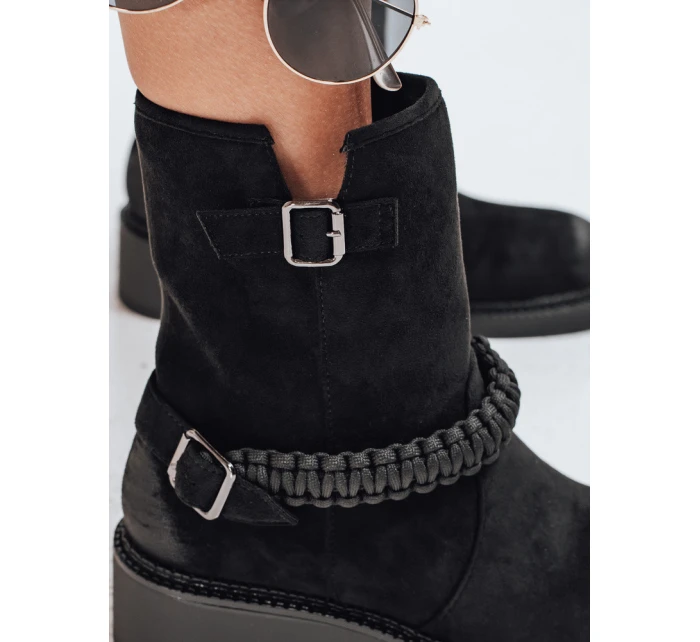 Dámské semišové kozačky černé Dstreet model 21992027 - FashionStreet Dámské semišové kozačky černé Dstreet model 21992027 - FashionStreet