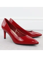 Dámské lodičky na jehlovém podpatku červené Sergio model 21905059 - LEONE Dámské lodičky na jehlovém podpatku červené Sergio model 21905059 - LEONE