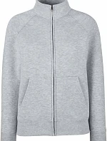 Fruit of the Loom Premium Lady-Fit Sweat Jacket Dámska mikina 16.2116 melírovaná sivá