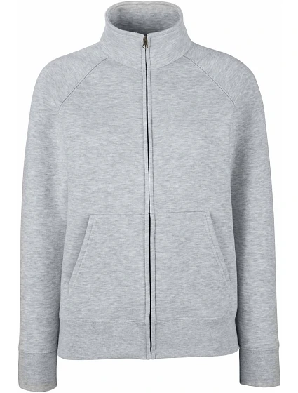Fruit of the Loom Premium Lady-Fit Sweat Jacket Dámska mikina 16.2116 melírovaná sivá Fruit of the Loom Premium Lady-Fit Sweat Jacket Dámska mikina 16.2116 melírovaná sivá
