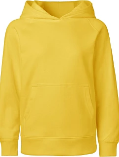 Neutral O 13101 Dětská mikina s kapucí z bio bavlny 77.1301 yellow