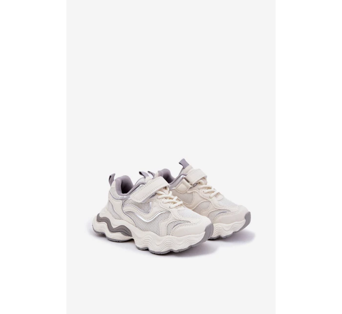 Dětské Tenisky Na Silné Podešvi Bílé model 21692427 - Boto Dětské Tenisky Na Silné Podešvi Bílé model 21692427 - Boto