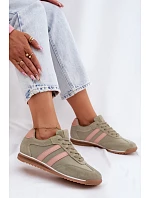 Semišové Sportovní Boty Dámské  Zelené model 22107492 - McArthur