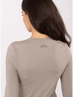 Bluzka model 21789127 ciemny bezowy - FPrice