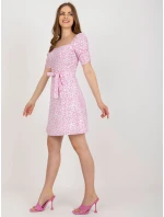 Sukienka LK SK model 18605337 biało różowy - FPrice