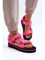 Dámské sandály na platformě Lee Cooper Fuchsia Dámské sandály na platformě Lee Cooper Fuchsia