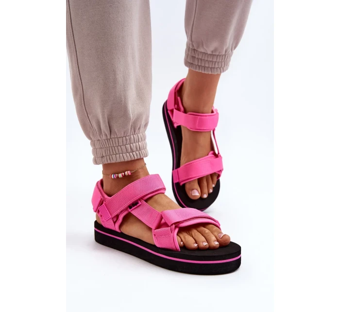 Dámské sandály na platformě Lee Cooper Fuchsia Dámské sandály na platformě Lee Cooper Fuchsia
