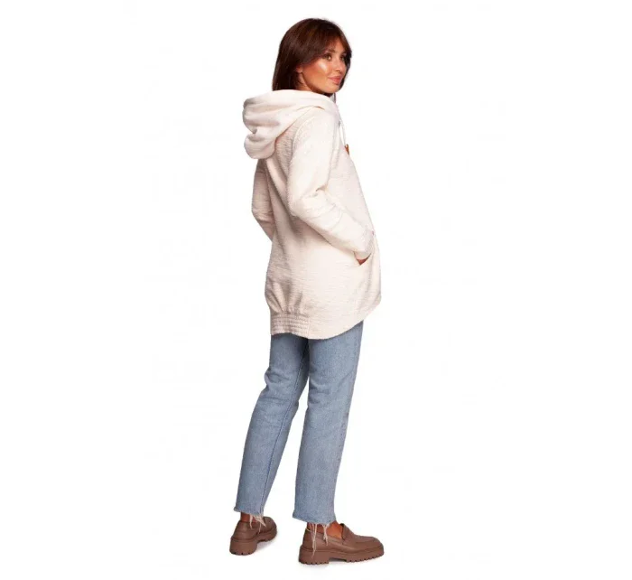 Dámsky sveter s kapucňou B249 - BE