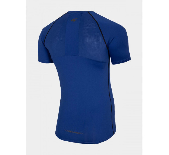Pánske bežecké tričko H4L21-TSMF011 modré- 4F
