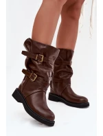 Dámske čižmy CLS-555 Dark brown - Joalice Paris