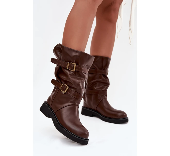 Dámske čižmy CLS-555 Dark brown - Joalice Paris