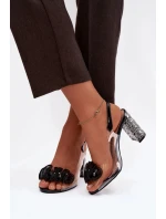 Sandále na podpätku model 225146 Vykročte štýlovo