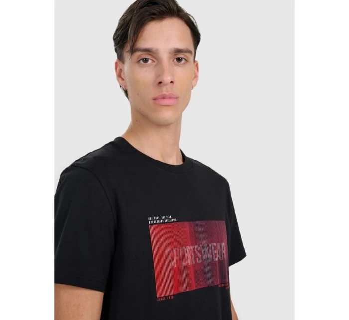 Pánske tričko s potlačou 4F 4FRAW25TTSHM3224-20S