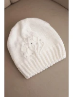 Dámská zimní čepice z vlny s a prodlouženými stranami fialová model 21865208 - K-Fashion