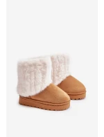 Dětské Sněhule S Kožíškem Camel model 21672884 - Boto Dětské Sněhule S Kožíškem Camel model 21672884 - Boto