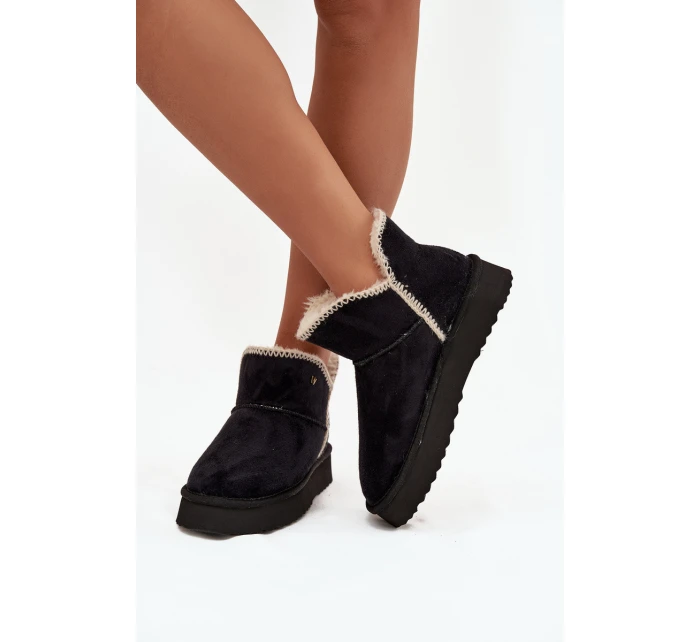 Śniegowce Damskie Na Platformie Wrangler 20253093.25Y Czarne Śniegowce Damskie Na Platformie Wrangler 20253093.25Y Czarne