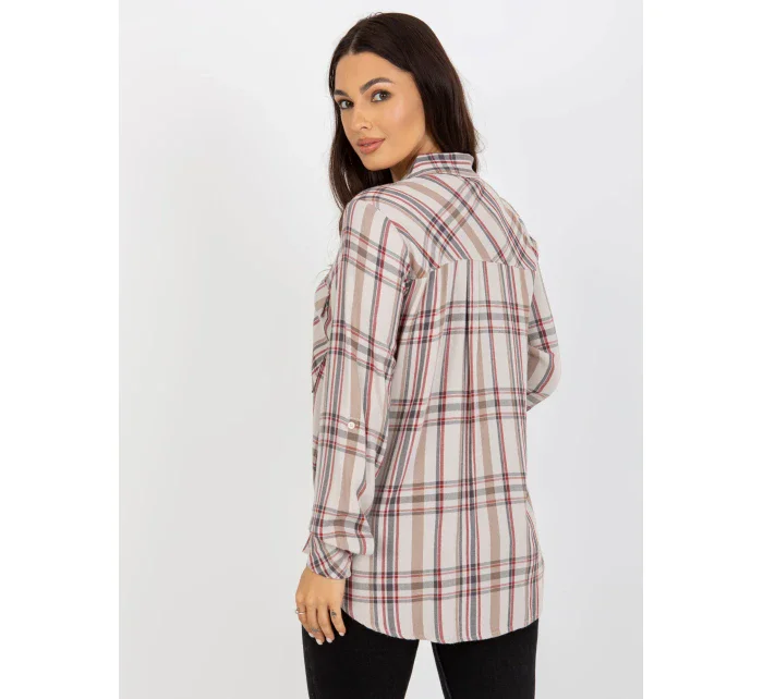 Blúzka D70039Z11082A svetlo béžová