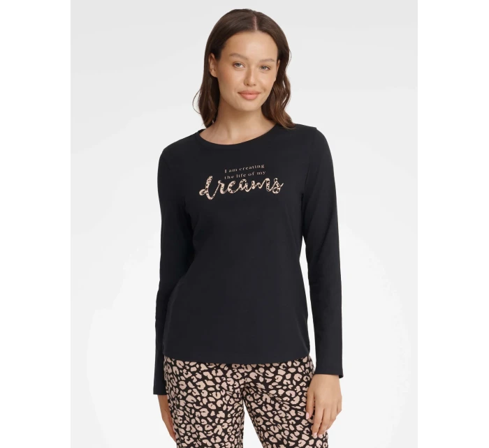 Dámské pyžamo Gino model 21899844 Černá - HENDERSON LADIES