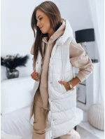 Dámská prošívaná vesta bílá Dstreet model 21965957 - FashionStreet Dámská prošívaná vesta bílá Dstreet model 21965957 - FashionStreet
