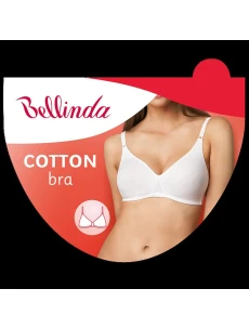 Nevystužená bavlnená podprsenka COTTON BRA - Bellinda - biela