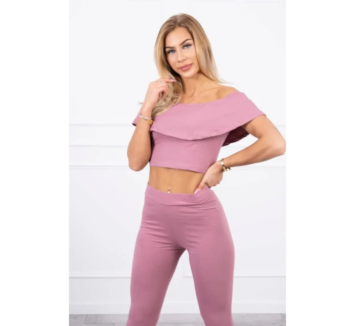 Sada s volánikom tmavo ružová Sada s volánikom tmavo ružová