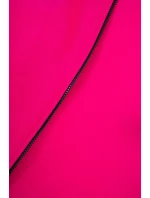 Zateplená mikina s prodlouženými zády a kapsami fuchsiová