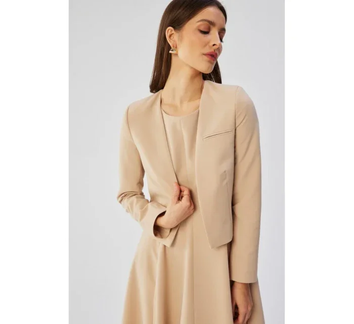 model 19647505 Blejzr s otevřenou přední částí béžový - STYLOVE